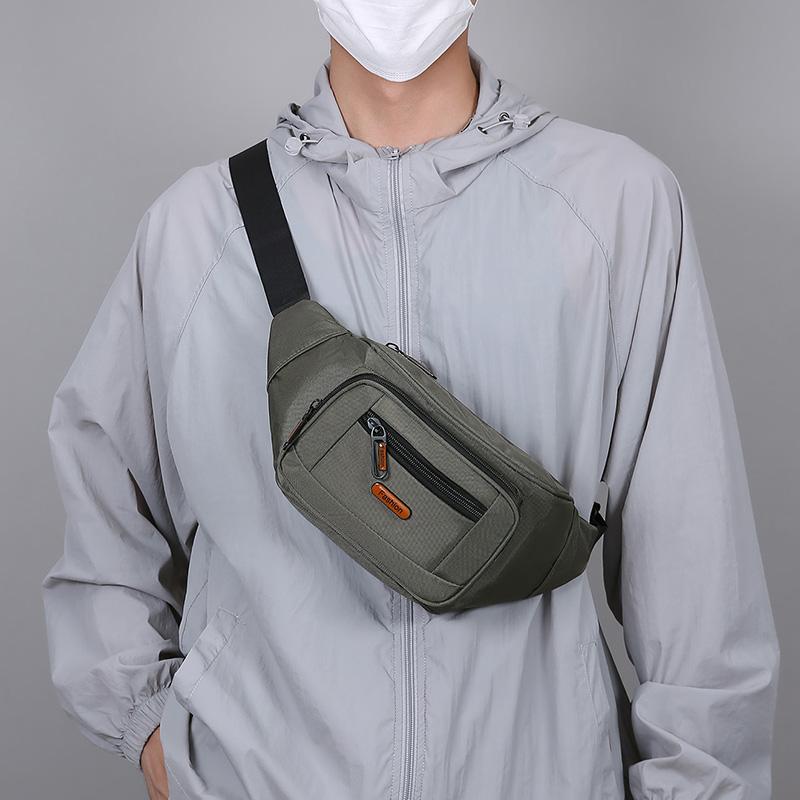 Men's Ultra Thin Lightweight Anti-Theft Sports Waist Bag for Outdoor Running Travel Essential Compact Mobile Waist Pack