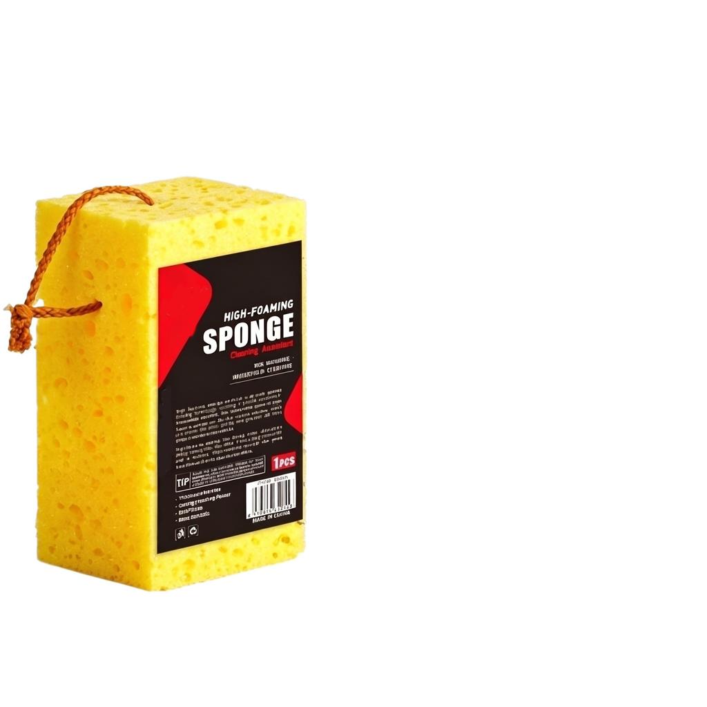 High-Foaming Car Wash Sponge Thickened Large Size 21x11x8cm Durable Soft Cleaning Sponge for Vehicle Surface Care and Maintenance