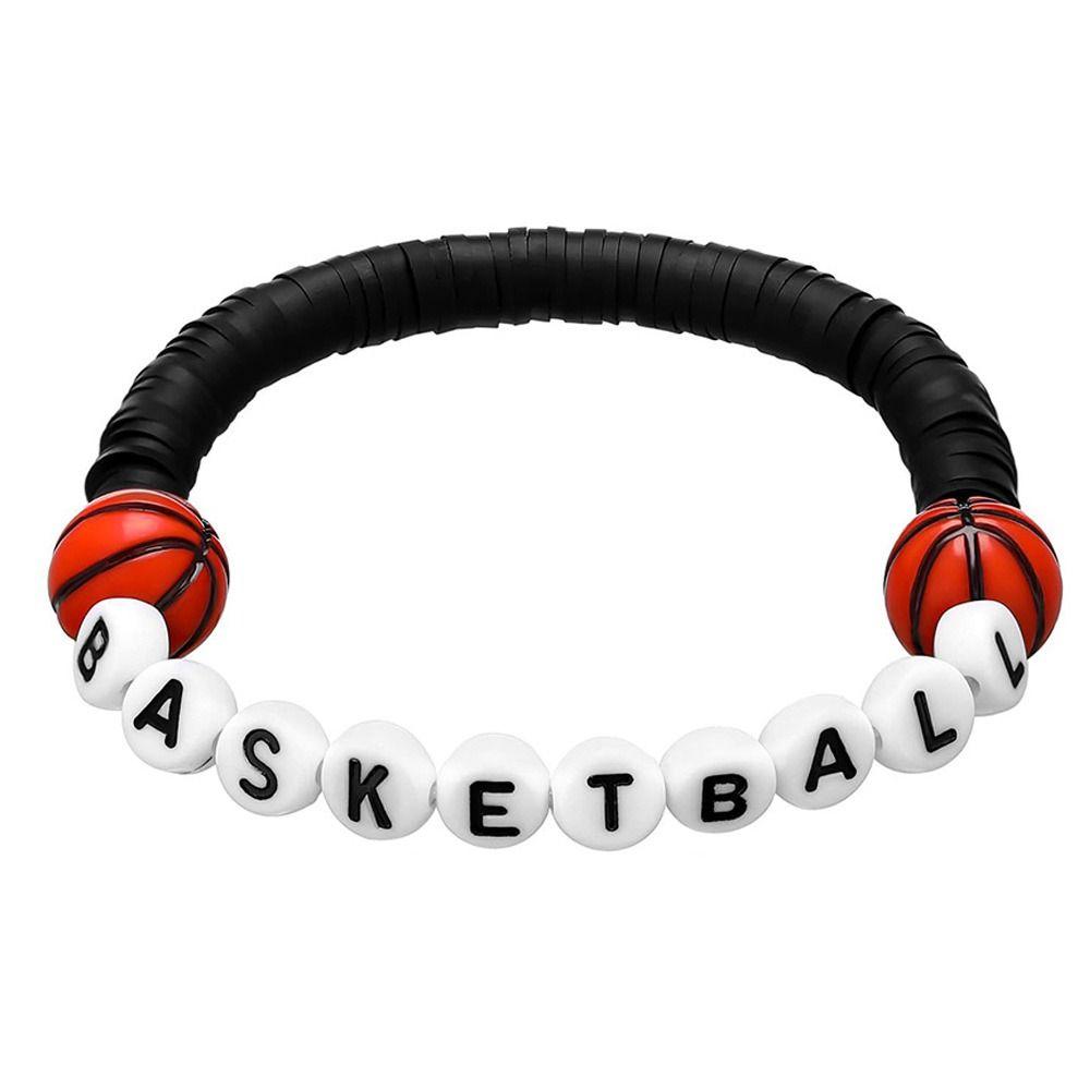 12pcs Casual Wear Football Bracelets Stackable Sports Bracelets Gift Theme Bracelets  Unisex