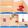 5 in 1 Cabinet Hardware Jig 7.5 Inch Adjustable Hole Distance 30 45 60 90 120 135 Degree Woodworking Scriber Drill Guide Locator