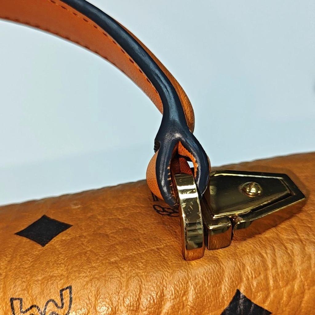 [Pre-Owned] Patricia Visetos Monogram Leather Accordion Tote Crossbody Shoulder Bag - Good #ABKHRG