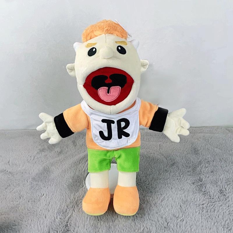1/3pcs Boy Jeffy Hand Puppet Cody Junior Joseph Plush Doll Stuffed Toy with Movable Mouth for Play House Kid Child Birthday Gift