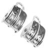 2PCS Double Pulley Block M32 Roller Wheel Stainless Steel 360 Degree Rotation Pulley for Cable Lifting