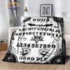 Satanic Gothic Witchcraft Blanket Ouija Board with Hands Occultism Flannel Soft Four Seasons Portable Camping