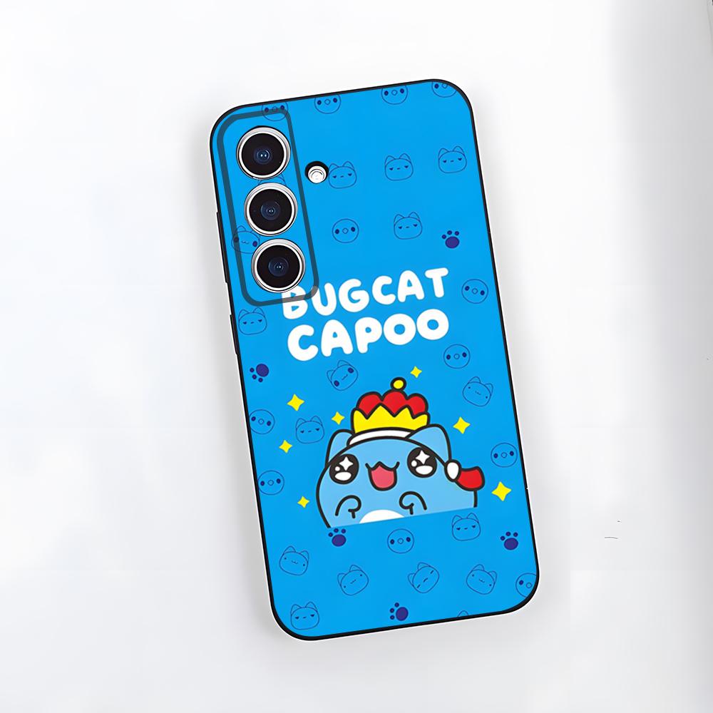 Bug Cat C-Capoo Phone Case For Samsung S25 Plus S20 S20 Plus S22 Ultra S23 FE S21 Plus S21 Ultra Soft Cover