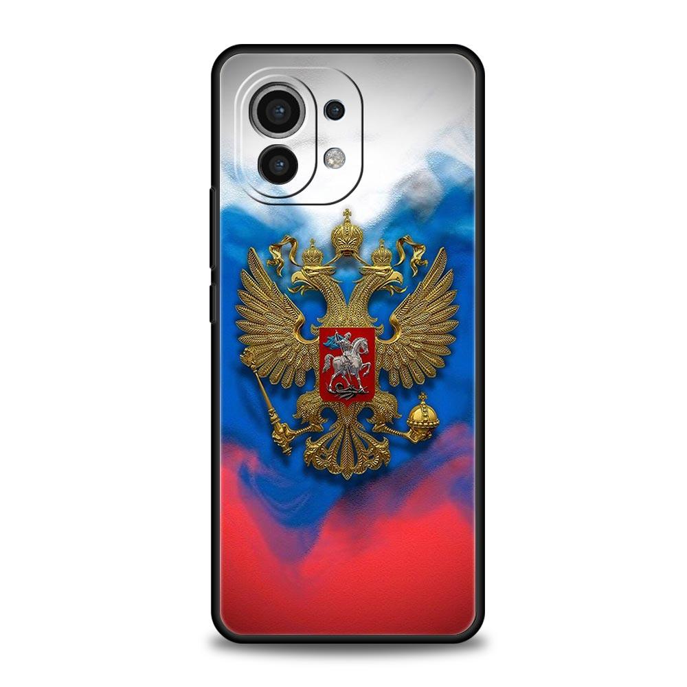Чехол для телефона с российским флагом для Xiaomi Mi 17 15T 15 14 14T 13T 12T Pro 12 13 Lite 5G 11T Poco X6 X7 X5 Pro Мягкая крышка