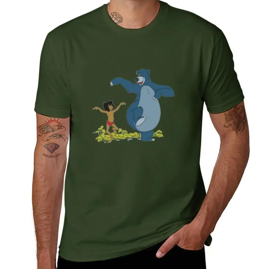 Mowgli And Baloo Tshirt Summer Top Sublime Quickdrying Designer T Shirt Unisex