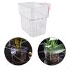 Aquarium Plant Holder Small Fish Tank Cup Transparent Aquatic Pot