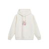 Li Ning Daily Prosperity Series Letter Print Embroidered Hoodie Women Hoodies Off-White AWDU032-5