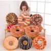 Soft Plush Pillow Stuffed Seat Pad Sweet Donut Foods Cushion Cover Case Toys