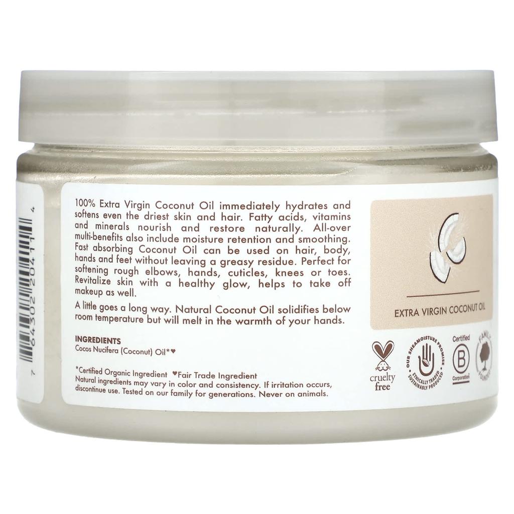 Nourishing Hydration from Head To Toe, 100% Extra Virgin Coconut Oil, 287G(10.1Oz)