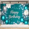 Colorful Sequins Rose Gold Balloon Gift Theme Background Children's and Adults' Birthday Party Decoration Photography Backdrop