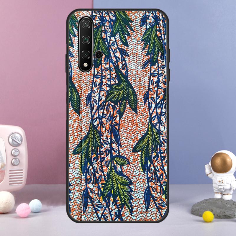 African Fabric Print For Huawei Nova 9 10 SE 3i 7i 8i 11i 12i Y60 Y61 Y70 Y72 Y73 Y90 Y91 P20 P30 P40 Lite Case