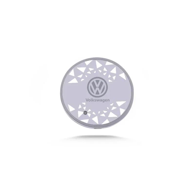 Для VOLKSWAGEN VW Светодиодная подставка-подстаканник для автомобиля, коврик-держатель для стакана, лампа окружающего освещения для Volkswagen Golf Passat Jetta Tiguan Polo Bora Beet