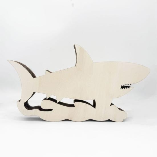 Витрина для зубов акулы, деревянная акула, теневая коробка, настольная коллекционная витрина для коллекционеров монет и любителей акул