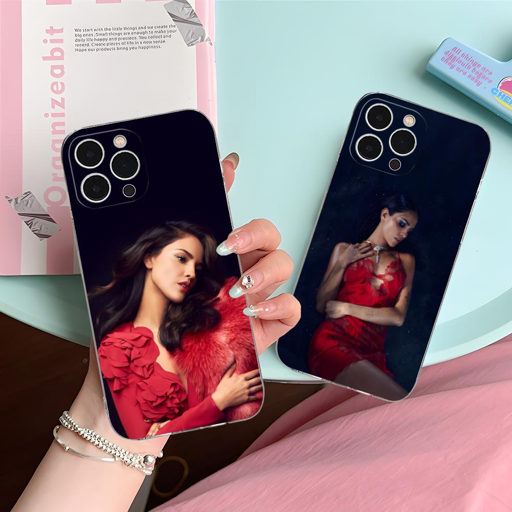 Модный прозрачный чехол из ТПУ Eiza Gonzalez для iPhone 17 16 15 14 13 12 11 X XR XS Air Pro Max Plus Mini Цветной чехол