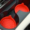 2Pcs Silicone Car Cup Coaster Pure Color Waterproof Non-Slip Cup Mat Sift-Proof Anti-scald Water Cup Pad Car Interior Accessory