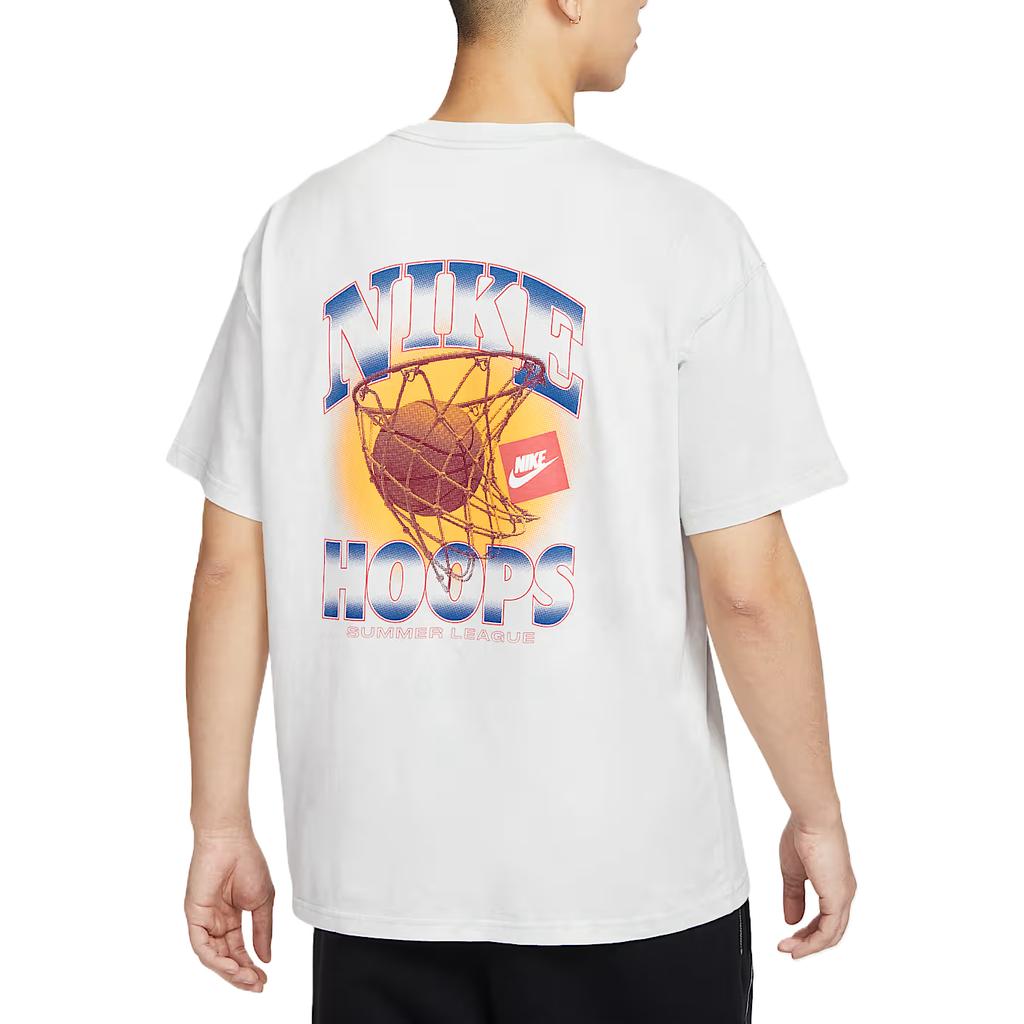 Nike Удобная Модная Минималистичная Универсальная Футболка с Коротким Рукавом Мужские Топы Пыльно-Светлый HJ3437025