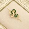 Sparkling Rhinestone Animal Collar Pins Minimalist Snake Lapel Pin  Snake New Year
