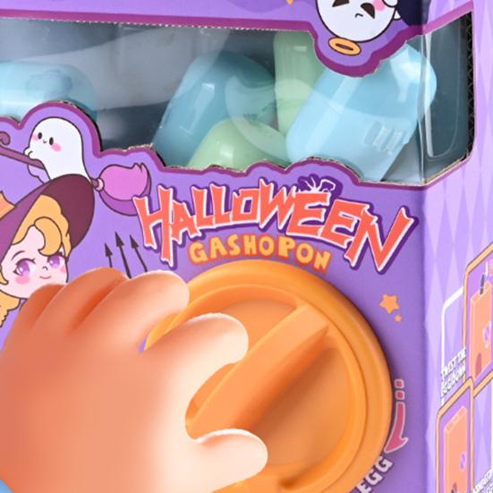 Мини автомат для капсульных игрушек с 6 коллекционными мультяшными яйцами-сюрпризами