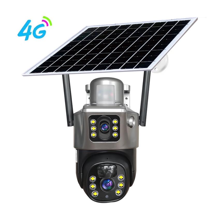 Wireless Solar-Powered Outdoor Night Vision Surveillance Camera with Low Power Consumption