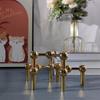 Nordic Style Candle Holder Metal Molecular Structure Triangle Candlestick  Gift