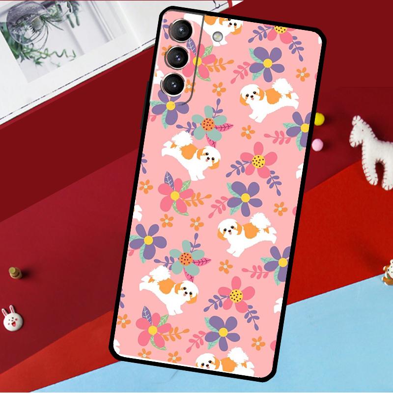 Мультяшная собака Ши-тцу Чехол Для Samsung Galaxy S26 S25 S24 S21 S22 S20 Ultra S9 S10 Plus S23 FE S25 FE Чехол для телефона