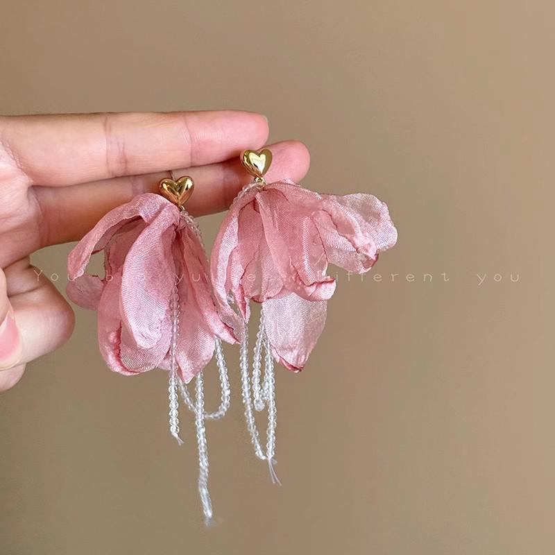 Летние милые серьги с цветами: Универсальные серьги-гвоздики высокого класса с иглой из серебра 925 пробы