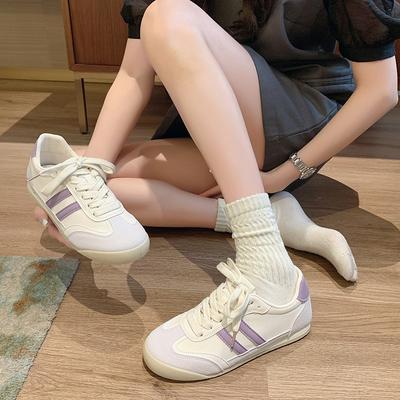 Нишевая мода немецкие кроссовки 2025 новые плоские и универсальные спортивные маленькие белые туфли сверхлегкие повседневные туфли Форрест Гамп женские