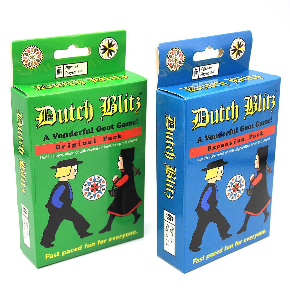 Новая английская версия Dutch Blitz Dutch Blitz, Базовая Плюс Расширяющаяся Игра-Карта для Семейных и Дружеских Встреч