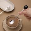 Cartoon Ceramic Spoon Ceramic Black And White Cat Spoon Ice Cream Spoon Stainless Steel Coffee Spoon