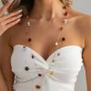 Salircon Exquisite Boho Colorful Resin Choker Necklace Women Fashion Creative Long Necklace Daily Trend Matching Banquet Jewelry