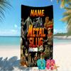 Customizable personalized beach towels Metal Slug themed designs.Suitable for the beach, yoga, sports;ideal as beach accessories