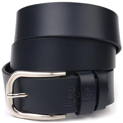 Качественный мужской кожаный ремень GRANDE PELLE Leather Belt 21468 Синий