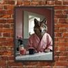 Nice Ass Donkey Bathroom Poster Humorous Farmhouse Wall Art Cheeky Retro Bathroom Art Prints Funny Animal Canvas Painting