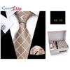 Cozy Up Ties for Men Set with Pocket Square Cufflink and Tie Clip | Necktie Handkerchief In Gift Box for Wedding