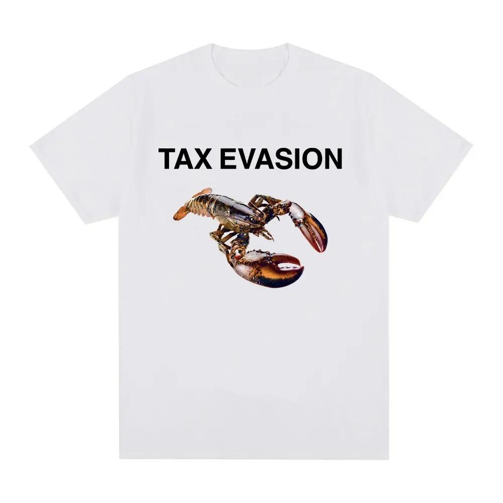Fun Tax Evasion Lobster Meme Pattern Tshirt Mens Womens Fashion Retro Summer High Quality Tshirt Casual Street Tshirt Tops