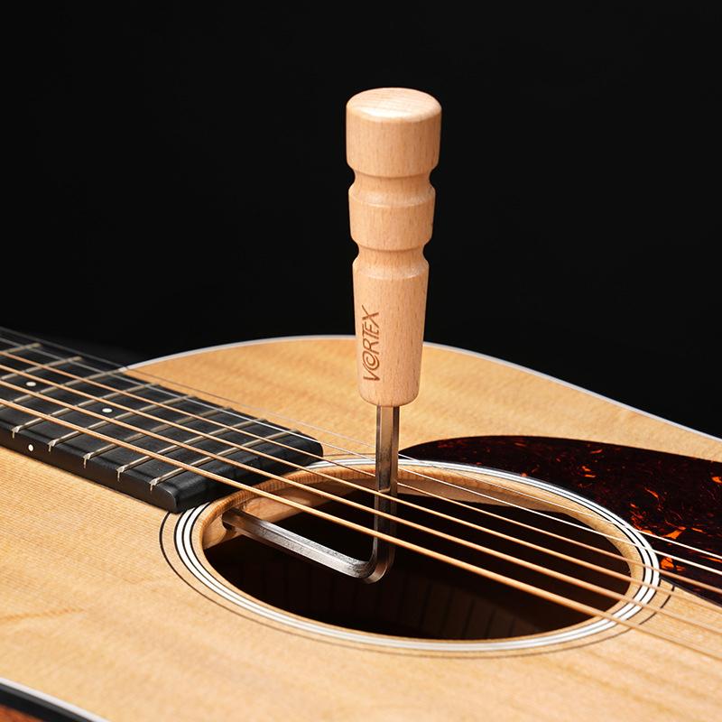 Набор шестигранных ключей для гитары 4 мм/5 мм - удлиненный ключ с деревянной ручкой для обслуживания грифа, инструмент с удобным захватом для легкой регулировки анкерного стержня.