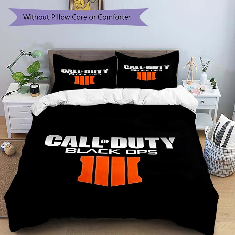 Call Duty Black Ops 4 Print 3Pcs Bedding Setduvet Cover With 2 Bedropillowcase Home Birthday Gift