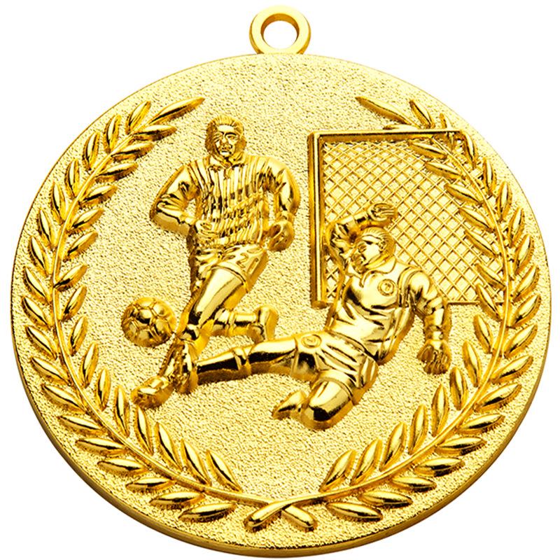 Детская спортивная медаль по футболу - Металлический приз и сувенир для детского сада