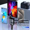 120 Вт выдвижное автомобильное зарядное устройство 4 в 1 USB C быстрая зарядка автомобильный разъем зарядное устройство адаптер для iPhone Xiaomi Huawei Samsung