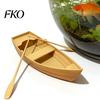 Minimalist Ornament 3D Printed Boat Figurine, Stable Ornaments with Paddle, Desktop Decoration Base Miniature for Home Office Display Creative