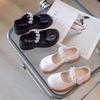 Girl Mary Jane Dress Children's Shoes Ballet Flat Shoes Non Slip Girl Party School Pearl Children's Princess Leather Shoes