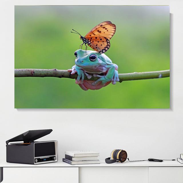 Картина на холсте с животными, древесная лягушка, смеющиеся постеры и принты, пейзаж, настенные художественные фотографии для гостиной, домашний декор, без рамки