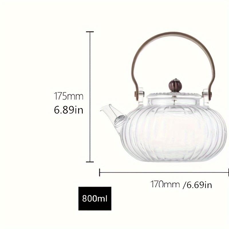 1 шт., стеклянный чайник для кипячения, бытовой электрический чайник, керамический горшок для плиты, высокотемпературный прозрачный чайник для кипячения, чайник с высокой боросиликатной хризантемой St