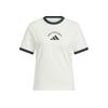 adidas Футболка с коротким рукавом, круглым вырезом, простая, повседневная, женский топ KC0058