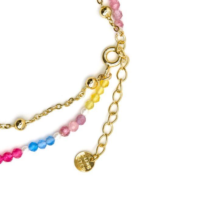 Bracelet - Luxenter - Busde - Argent 925 - Or 18k - Cristaux Multicolores