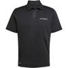 Terrex Aeroready Outdoor Быстросохнущая Спортивная Рубашка-поло Мужская Топы Черный JI8331