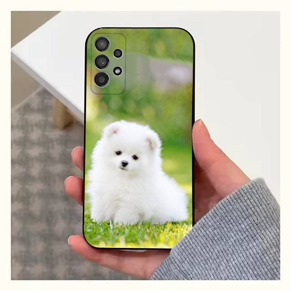 Милый телефон с мальтийской собачкой для Samsung S25, S10, S20, S10, S21, S9, S24, S23, Ultra, FE, Plus, Lite, Мягкий силиконовый черный чехол