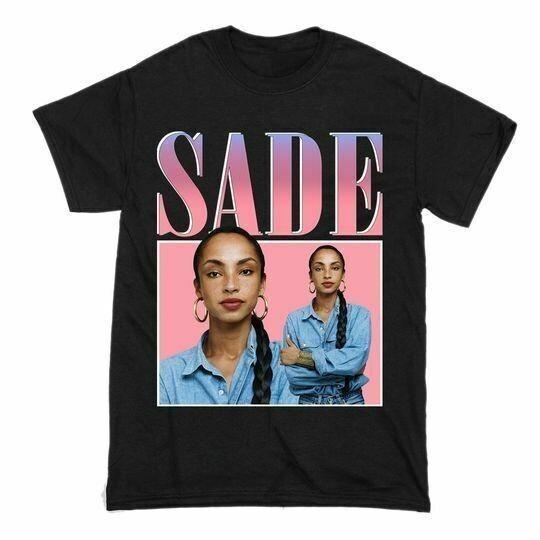 Sade Adu Music Lover Short Sleeve Black Men Women S234XL Classic T Shirt AA1483 Unisex T-Shirt